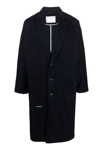 Société Anonyme single-breasted denim coat - Blu