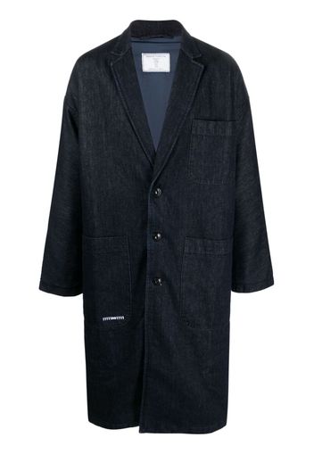 Société Anonyme Cappotto denim monopetto - Blu