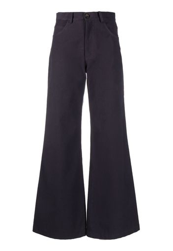 Société Anonyme wide-leg cotton trousers - Viola