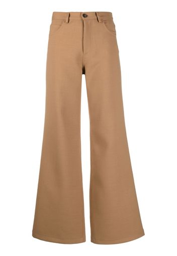 Société Anonyme Pausa flared trousers - Marrone