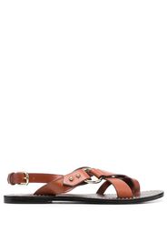 Soeur Florence leather sandals - Marrone