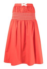 Sofie D'hoore Saudad smocked midi skirt - Arancione