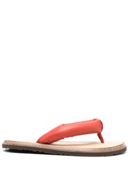 Sofie D'hoore padded-strap leather flip flops - Rosso