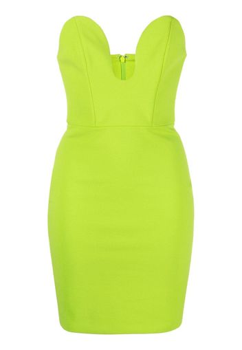 Solace London strapless sweetheart mini dress - Verde