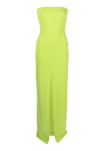 Solace London The Bysha strapless gown - Verde