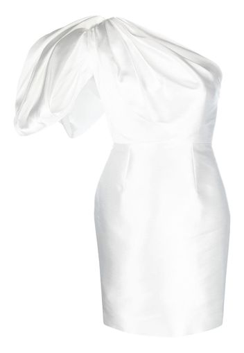 Solace London Hayes one-shoulder puff-sleeve minidress - Bianco