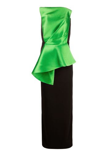 Solace London Zuri panelled maxi dress - Nero