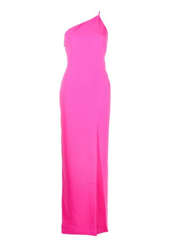 Solace London one-shoulder crepe gown - Rosa