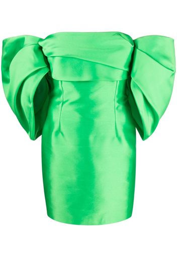 Solace London Solace Elina puff-sleeve minidress - Verde