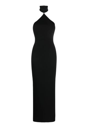 Solace London Blanca halterneck maxi dress - Nero