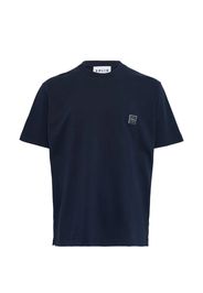 SOLID HOMME logo-detail T-shirt - Blu