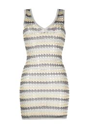 Solid & Striped tricot-knit mini dress - Argento