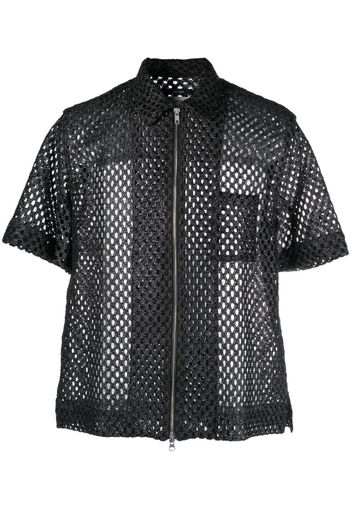 Song For The Mute Camicia con zip - Nero