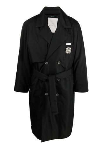 Song For The Mute double-breasted trench coat - Nero