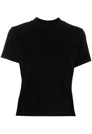 slit detail crew neck T-Shirt