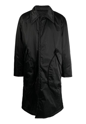 SONGZIO ruched-detail knee-length jacket - Nero