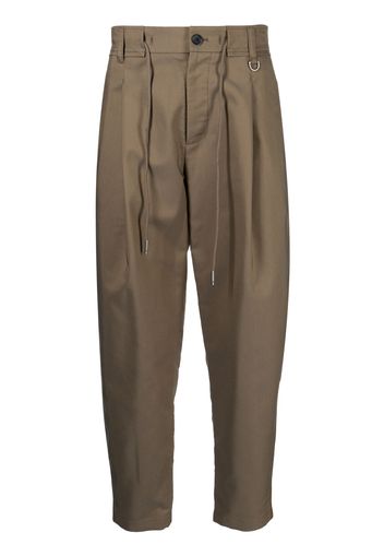 SONGZIO drawstring tapered trousers - Verde