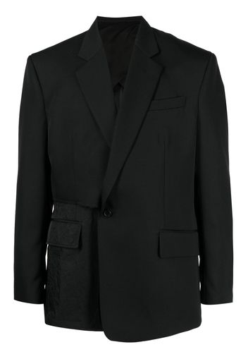 SONGZIO asymmetric notched blazer - Nero