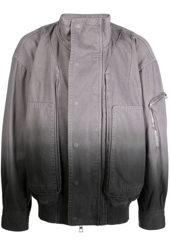 SONGZIO gradient-effect denim jacket - Grigio