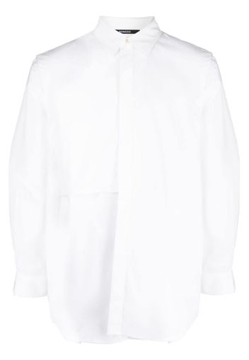 SONGZIO Camicia Eclipse con design a inserti - Bianco