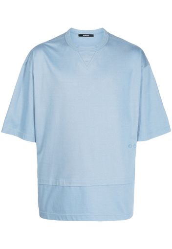 SONGZIO logo-print cotton T-shirt - Blu