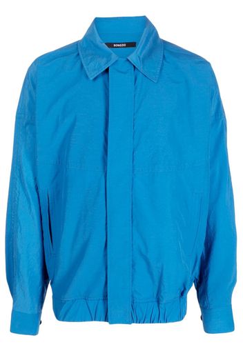 SONGZIO Dolman Cocoon spread-collar shirt - Blu