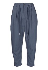 SONGZIO Pantaloni a vita alta crop - Blu