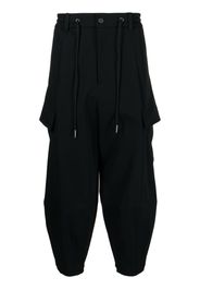 SONGZIO cargo drawstring trousers - Nero