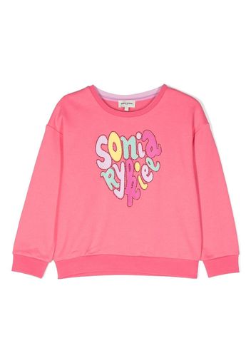 SONIA RYKIEL ENFANT Felpa con stampa - Rosa