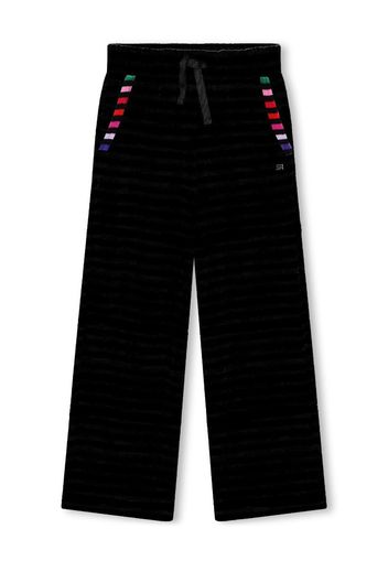 SONIA RYKIEL ENFANT Pantaloni dritti a righe - Nero