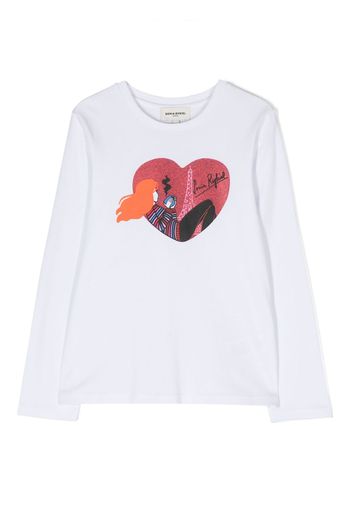 SONIA RYKIEL ENFANT T-shirt con stampa illustrazione - Bianco