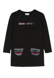 SONIA RYKIEL ENFANT Abito con decorazione di perline - Nero