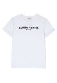 SONIA RYKIEL ENFANT logo-print crew-neck T-shirt - Bianco