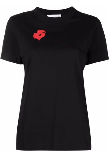 SONIA RYKIEL poppy-print short sleeved T-shirt - Nero
