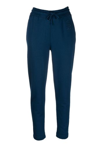 Sonia Rykiel logo-embroidered track pants - Blu