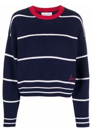 SONIA RYKIEL striped crew-neck knitted jumper - Blu