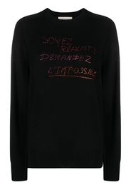 Sonia Rykiel Maglione con decorazione - Nero