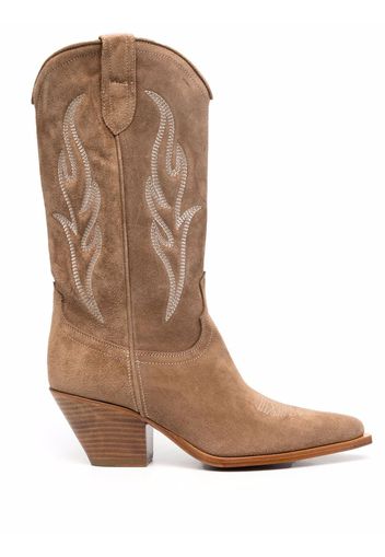 Sonora Santafe suede western boots - Toni neutri