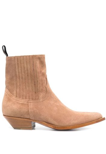 Sonora Sue pointed-top ankle boots - Toni neutri