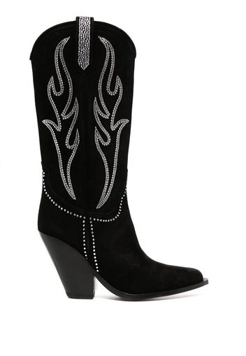 Sonora Santa Fe 100mm high-heeled boots - Nero