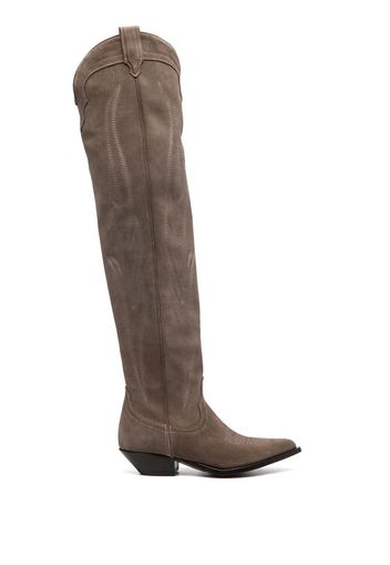 Sonora Hermosa thigh-high cowboy boots - Toni neutri