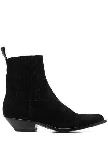 Sonora Hidalgo suede cowboy boots - Nero