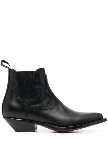 Sonora Hidalgo ankle leather boot - Nero