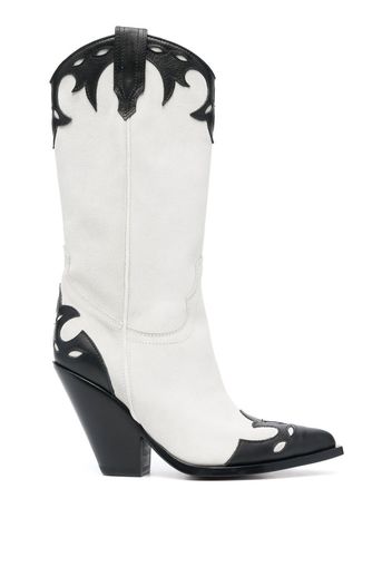 Sonora Rodeo bicolour cowboy boots - Bianco