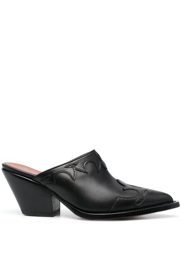 Sonora embroidered-design mules - Nero