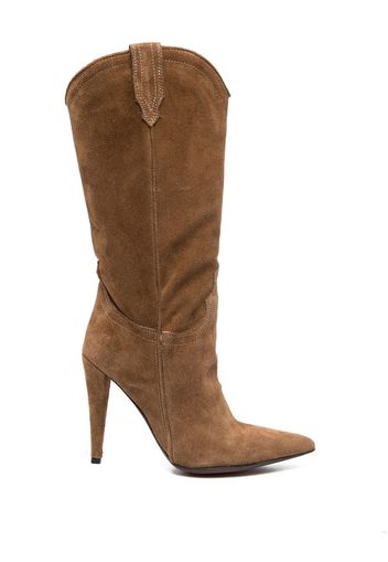 Sonora suede cowboy boots - Marrone