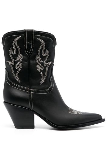 Sonora Perla leather ankle boots - Nero