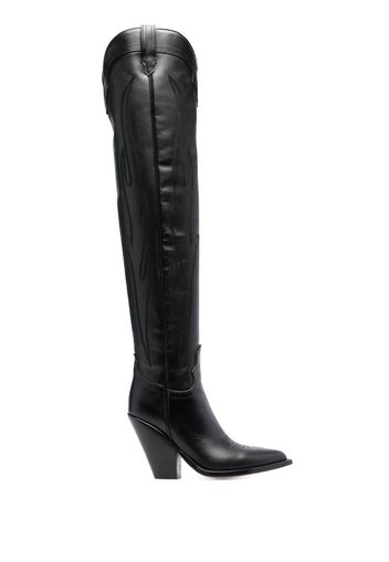 Sonora Hermosa 90mm decorative-stitching boots - Nero