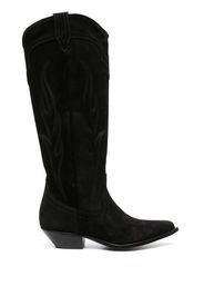 Sonora 40mm Western-style suede boots - Nero