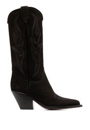 Sonora Santa Fe suede cowboy boots - Marrone